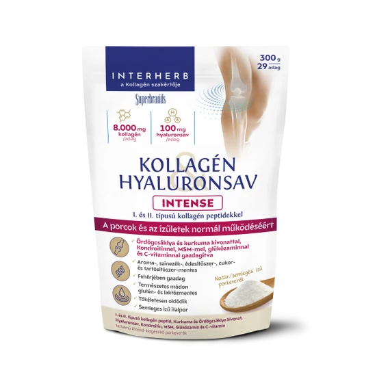 Interherb Kollagén&Hyaluronsav Porcépítő Intense Natur 300g