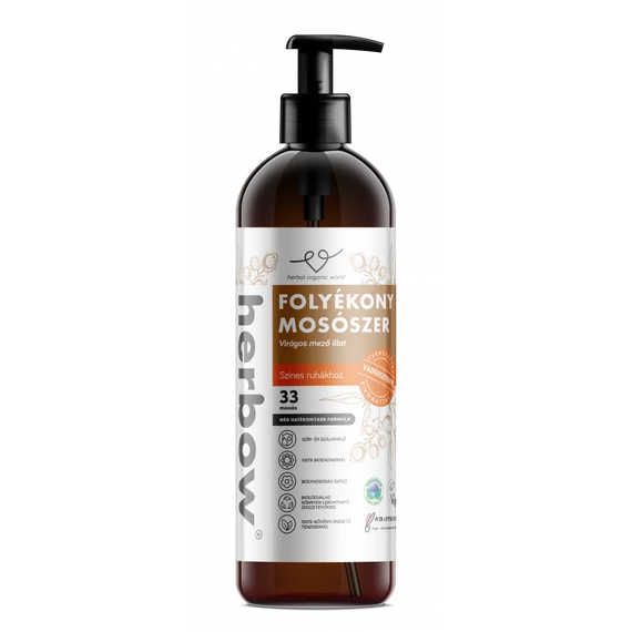 Herbow folyékony mosószer vadgesztenye színes ruhákhoz 1000ml