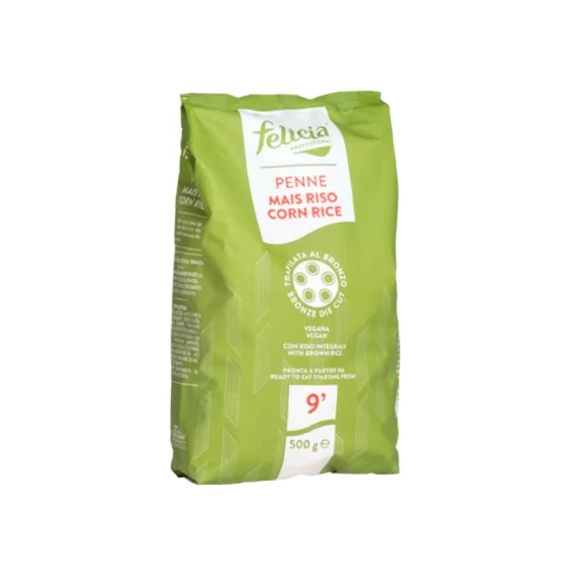 Felicia bio kukorica-rizs penne gluténmentes tészta 500g