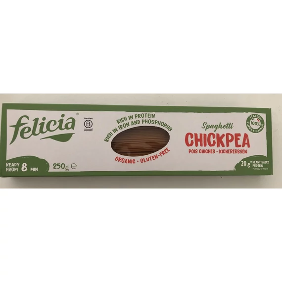 Felicia bio csicseriborsó spagetti gluténmentes tészta 250g