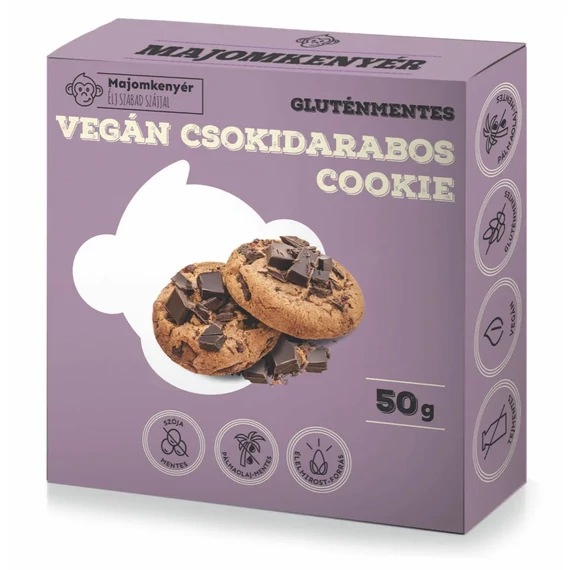Majomkenyér gm. cookies-csokidarabos keksz 50g