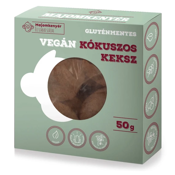 Majomkenyér gm. kókuszos keksz 50g