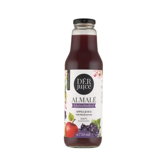 DérJuice Almalé Feketeribizlivel 80-20% DRS 750ml