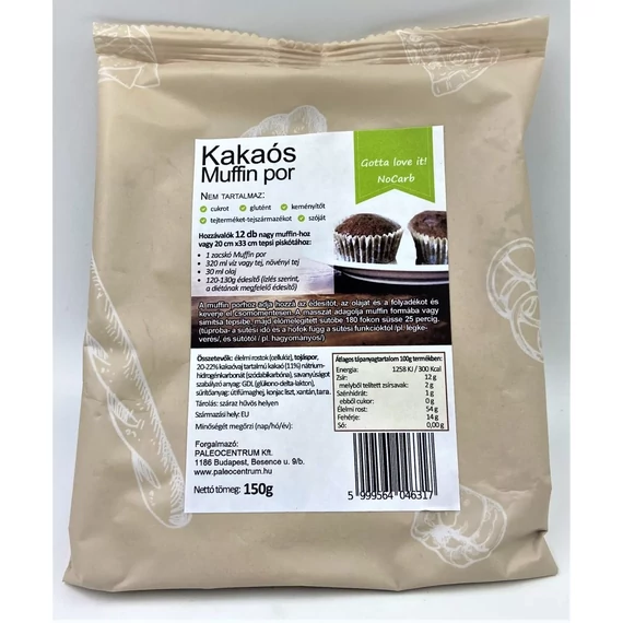 Nocarb Kakaós Muffin por 150g