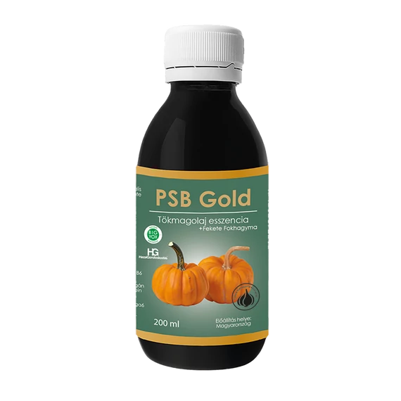 Hazai Gondoskodás PSB Gold Tökmagolaj esszencia+fekete fokhagyma 200ml
