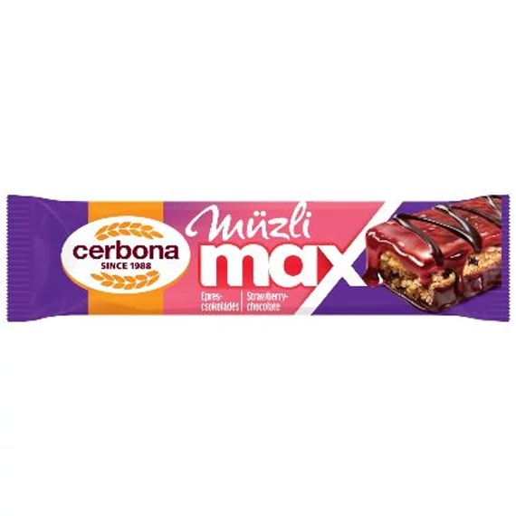 Cerbona max epres-csokis szelet 30g