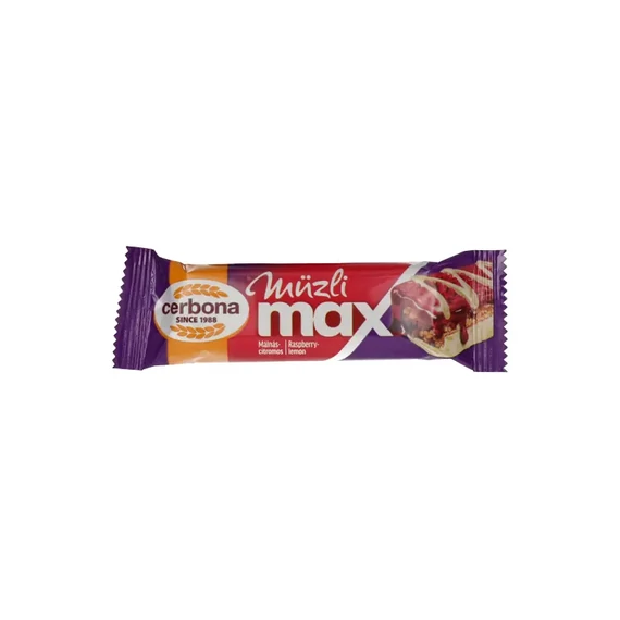 Cerbona max málnás-citromos szelet 30g