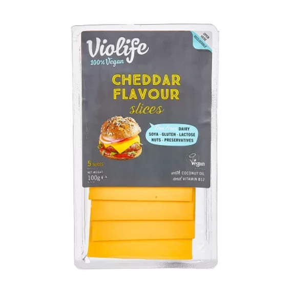 Violife növényi sajt szeletelt cheddar 100g
