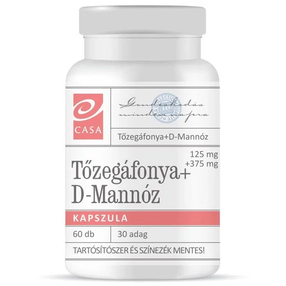 Casa Tőzegáfonya & D-mannóz étrend-kiegészítő kapszula 60x