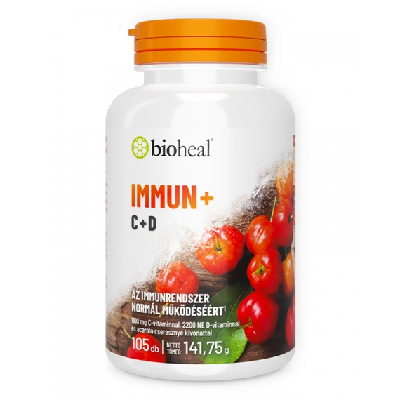 Bioheal Immun+C+D vitamin tabletta 105x