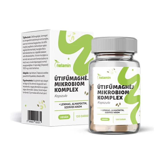 Netamin Útifűmaghéj Mikrobiom Komplex kapszula 120x