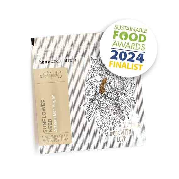 Harrer & Grapoila napraforgólisztes vegán táblacsokoládé 50g