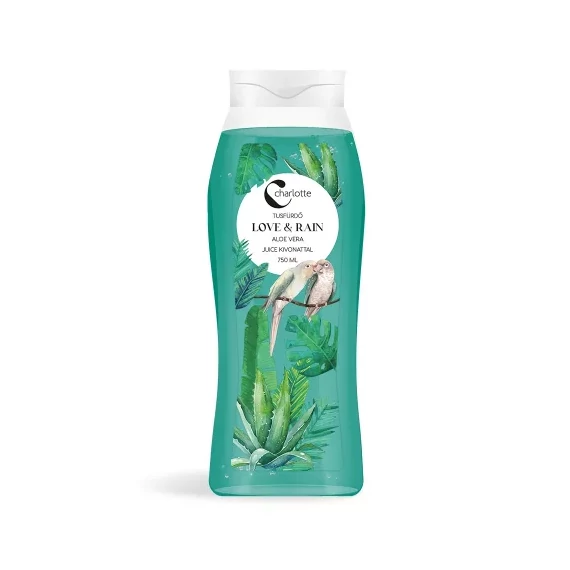 Charlotte tusfürdő Love&Rain aloe vera juice kivonattal 750ml