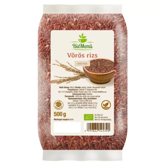 Biomenü bio Vörös rizs 500g