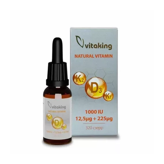 Vitaking D3+K2+K1 Vitamin cseppek 10ml