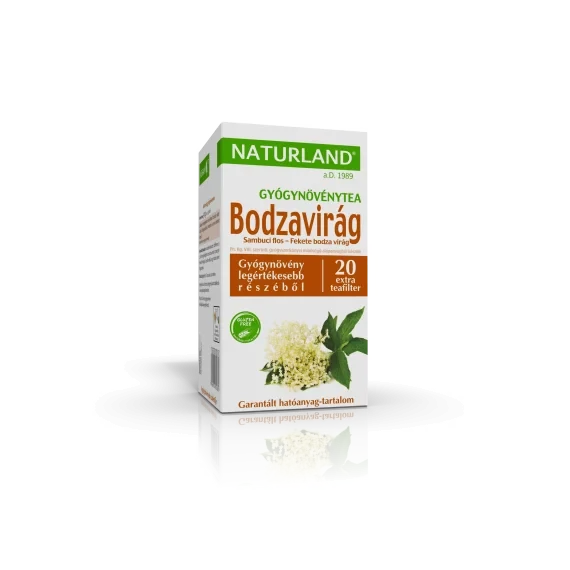 Naturland Bodzavirág gyógynövénytea 30g