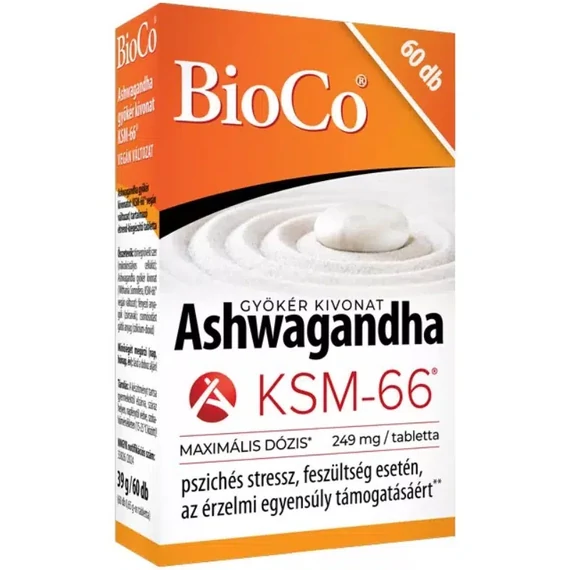 BioCo Ashwagandha gyökér kivonat KSM-66 60x 60x
