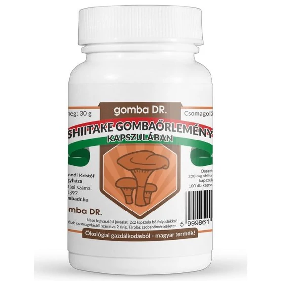 GombaDr bio shiitake gomba kapszula 100x