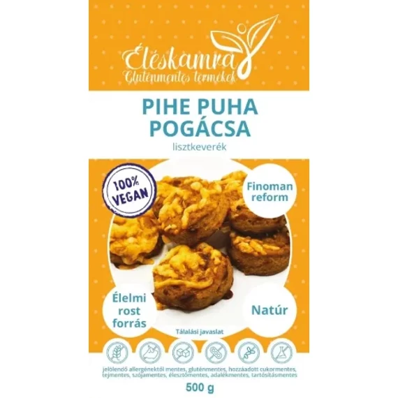 Éléskamra vegán pihe puha pogácsa lisztkeverék 500g