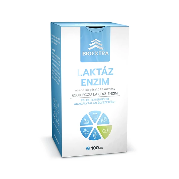 Bioextra Laktáz enzim 6500 FCCU rágótabletta 100db